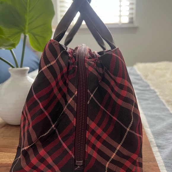 Burberry blue label nova check red and brown mini tote - Picture 3 of 12